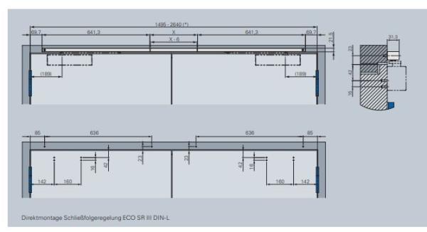 ECO Gleitschiene SR III - RAL 9005